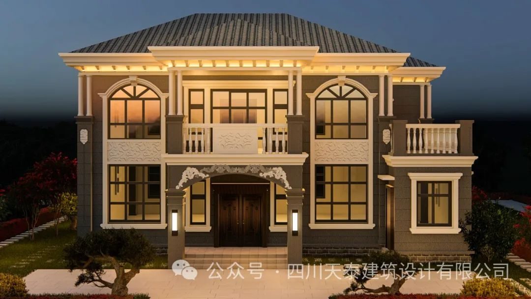 四川宜宾二层乡村自建房设计图纸，占地160平方，定适合你们家