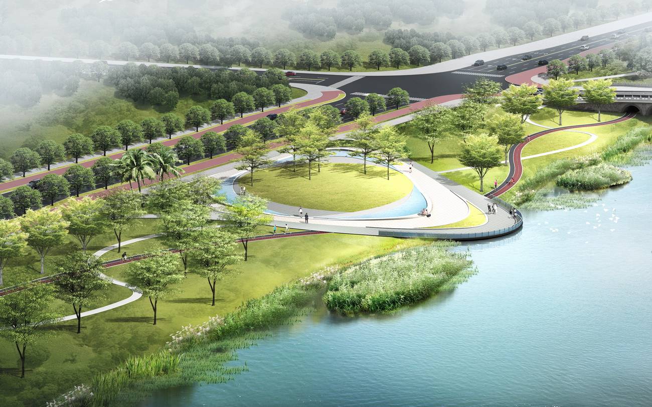 珠海平沙新城起步区河道景观